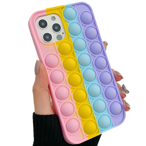 Image of Anti-stress Silicone pop case for Apple iPhone 11