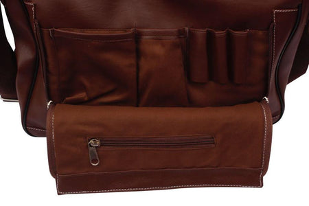Brown Faux Leather Bag