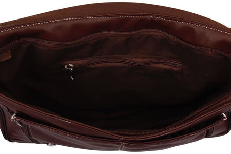 Brown Faux Leather Bag