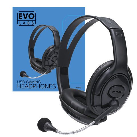 Image of Evo Labs HP02 USB Gaming Headset with Mic