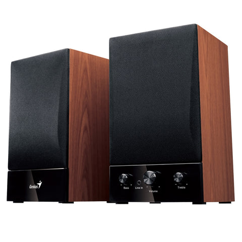 Image of Genius SP-HF1250B II Wooden Hi-Fi Stereo Speakers