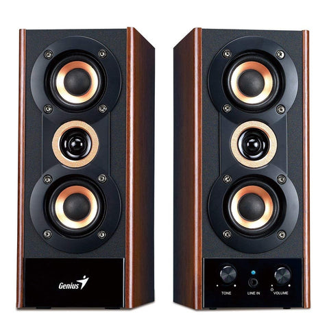 Image of Genius SP-HF800A V2 Classic Wooden Speakers
