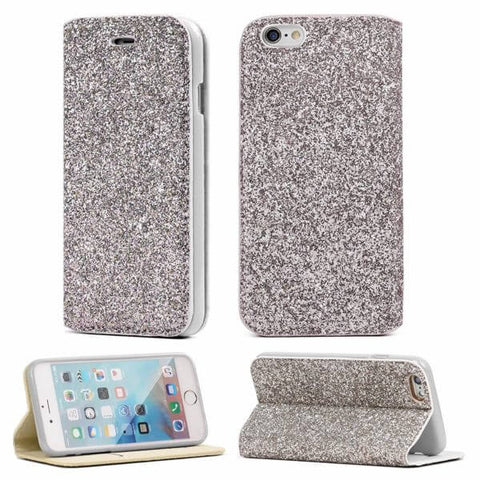 Image of Gorilla Tech Silver glitter slim case for Apple iPhone XS Max