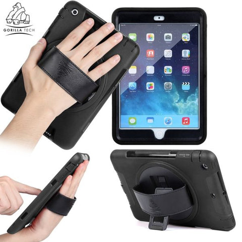 Image of Gorilla Tech Survivor case with 360 ° rotation stand black for Apple ipad pro 10.5 (2017) / air 2019