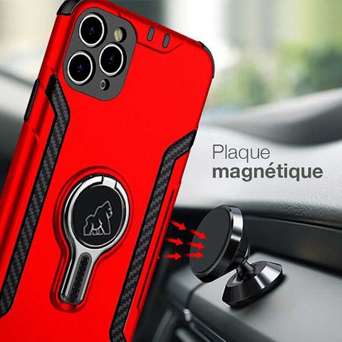 Image of Gorilla Tech blue new armor case with magnetic car holder and ventilation for Apple iPhone 11 Pro Max 2