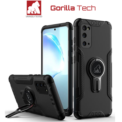 Image of Gorilla Tech blue new armor case with magnetic car holder and ventilation for Apple iPhone 11
