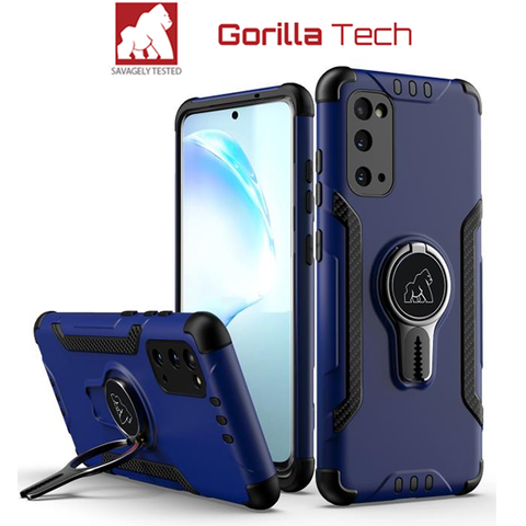 Image of Gorilla Tech blue new armor case with magnetic car holder and ventilation for Apple iPhone 11 Pro 