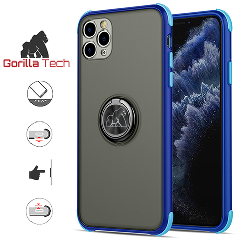 Image of Gorilla Tech shell blue ring shockproof blue for Apple iPhone X / XS