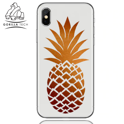 Image of Gorilla Tech summer edition pineapple multi gel case for Apple iPhone XS MAX