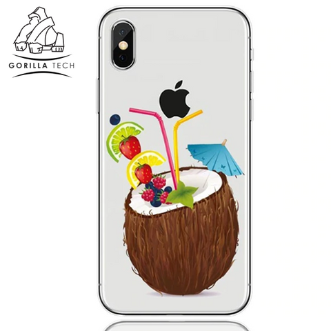 Image of Gorilla Tech summer edition pineapple multi gel case for Apple iPhone XR