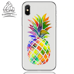 Gorilla Tech summer edition pineapple multi gel case for Apple iPhone XR
