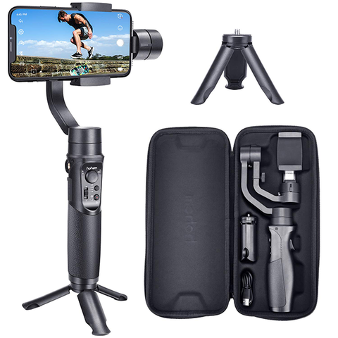 Image of Hohem 3-axis motorized stabilizer with tripod for smartphone