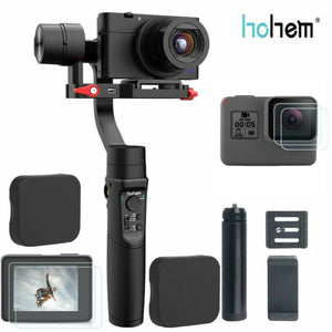 Hohem 3-axis motorized stabilizer with tripod for smartphone and camera 2