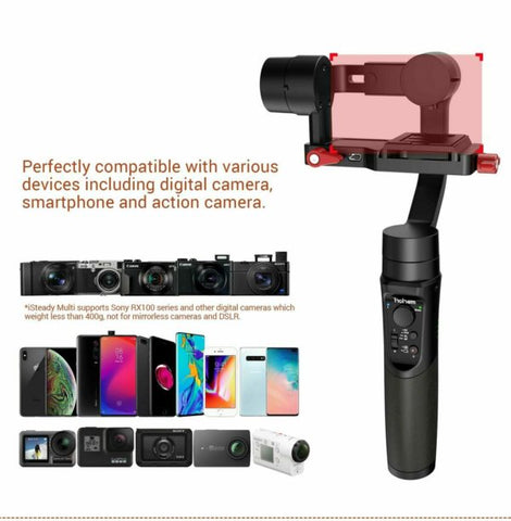 Image of Hohem 3-axis motorized stabilizer with tripod for smartphone and camera 1