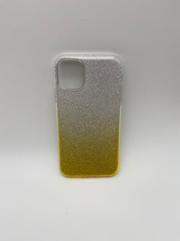 Image of iPhone 11 2 Colour Glittery Back Case