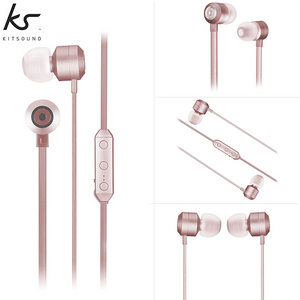 Kitsound magnetic pink bluetooth earphone