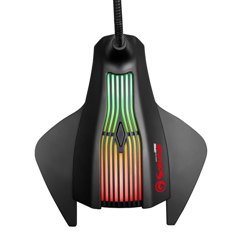 Image of Marvo Scorpion MIC-01 USB RGB LED Black Gaming Microphone