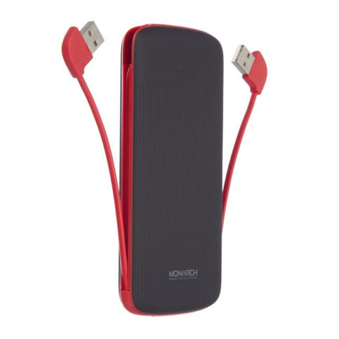 Image of Power bank - External battery licensed Monarch red 10000 mAh