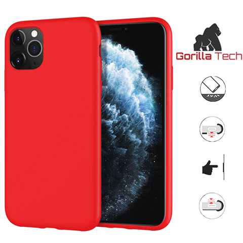 Image of Premium quality red Gorilla Tech silicone case for Apple iphone 11 