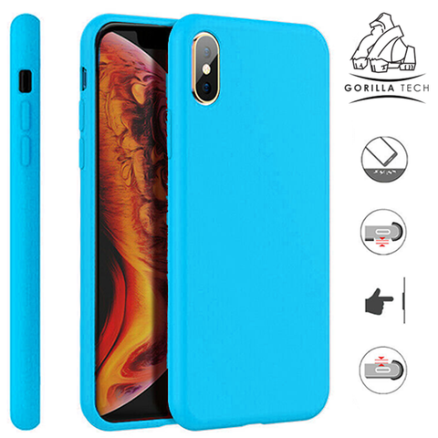 Image of Premium quality sky blue Gorilla Tech silicone case for Apple iphone 11 Pro 