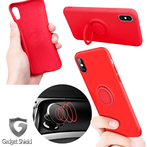 Image of iPhone 11 pro Gadget Shield Silicone Ring Case