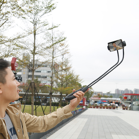 Image of Selfie stick / Smartphone holder black