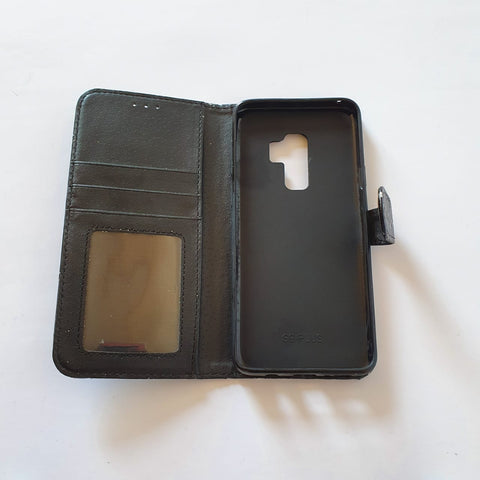 Image of Samsung Galaxy S9 black wallet case