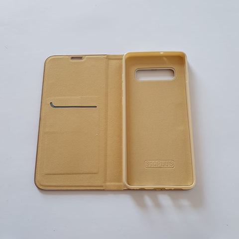 Image of Samsung Galaxy S10 Plus Golden Wallet Case