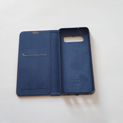 Image of Samsung S10 Blue Wallet Case