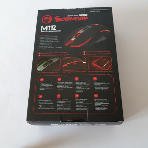Image of Scorpion Gaming Mouse M112 back side
